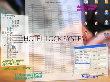 中国 カード ロックPMSインターフェイス ホテル ロック システムV5.80強力な部屋の調査フィルター サプライヤー